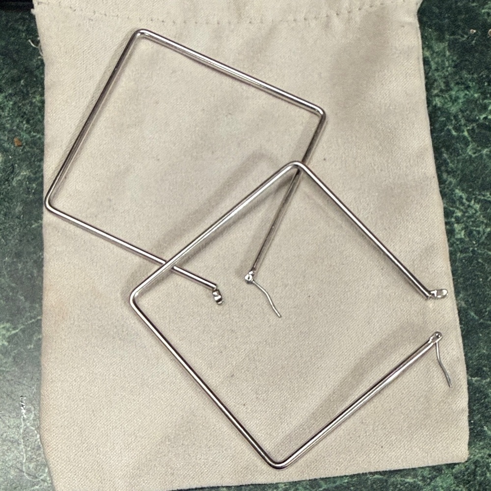 Uncommon James Silver Square Earrings